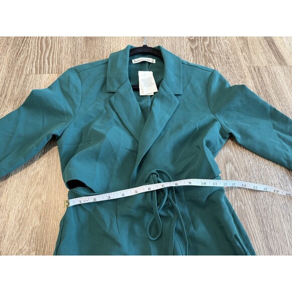 Abercrombie NWT Wrap Front Blazer Cutout Mini Dress Green Size XS - Picture 6 of 7